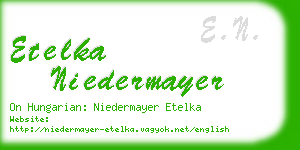 etelka niedermayer business card